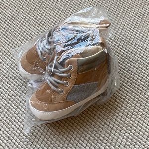 Toddler Boots in Tan Grey and Green